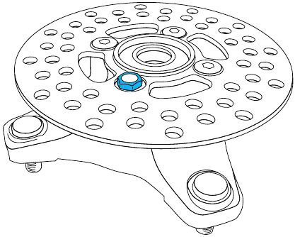 Magnetic Bolt Installation ATV Rotor