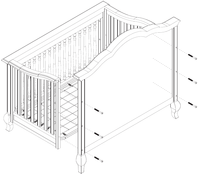 Evolur Aurora Crib Assembly Instructions ManualsLib