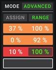 To set the range of an assigned parameter