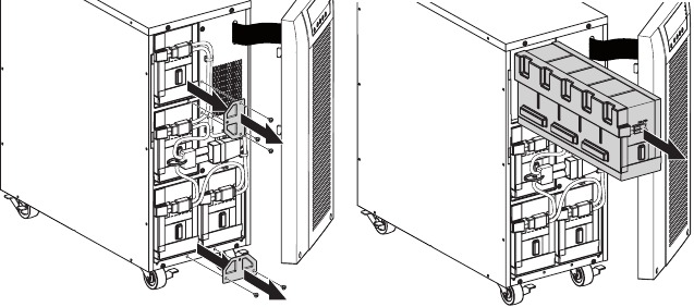 Figure 30. Free the battery tray.