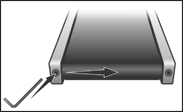 SETTING TREAD-BELT TRACKING