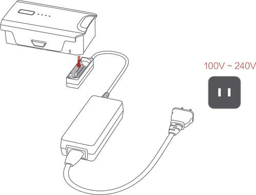 Charge drone battery