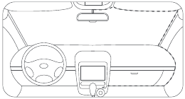 Connect USB cable to the cigarette lighter receptacle