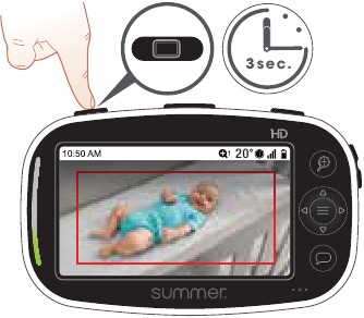 Infant Wide View Summer Baby Monitor Screen Shuts Off Not