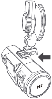 Installing the camera onto your windshield Step 1