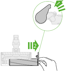 Soft roller cleaner head maintenance – clearing blockages Step 2