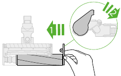 Soft roller cleaner head maintenance – clearing blockages Step 4