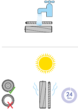 Washing your Soft roller cleaner head Step 5