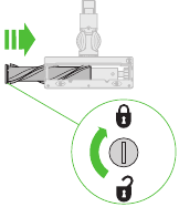 Direct drive cleanerhead: Clearing obstructions Step 3