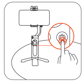 How to do if the gimbal is not level after powering on? Step 1