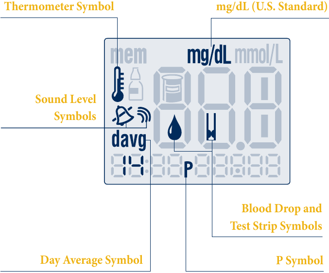 The FreeStyle® Lite Meter Display Step 2