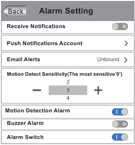 How to Setup Motion Detection Alarm Step 3