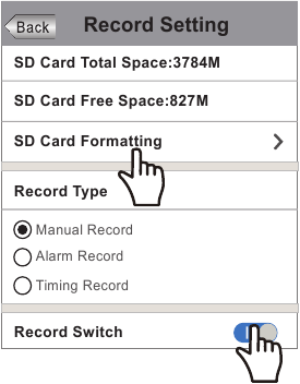 MicroSD card record and playback setting Step 5