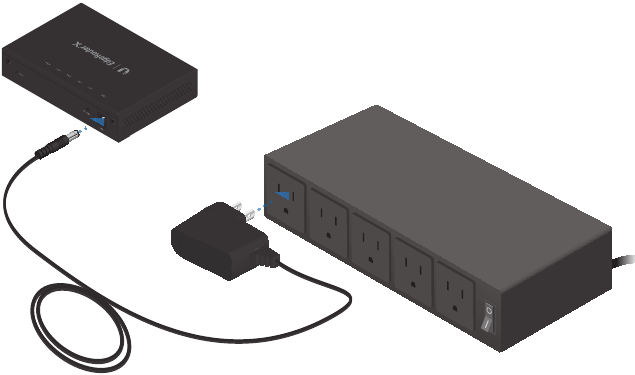 Connecting Power Using the Power Adapter