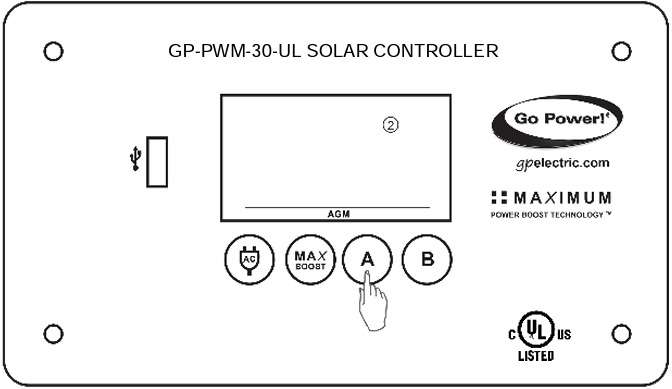 Go Power GP-PWM-30-UL Solar Controller Manual | ManualsLib