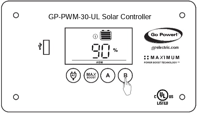 Go Power GP-PWM-30-UL Solar Controller Manual | ManualsLib