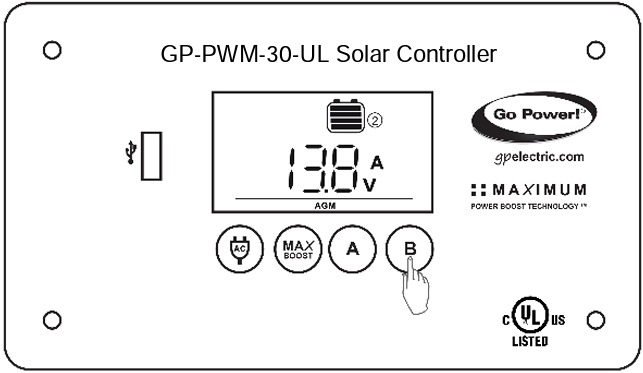 Go Power GP-PWM-30-UL Solar Controller Manual | ManualsLib