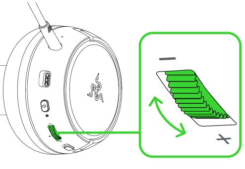 VOLUME WHEEL Step 2