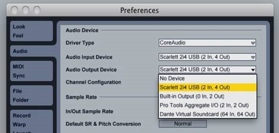 Audio Setup in your DAW Step 1