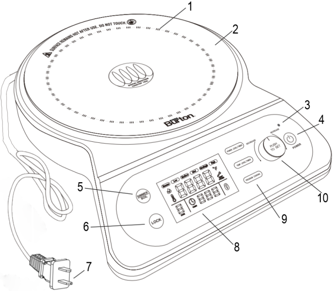 Max Burton Digital Induction Cooktop 18XL Manual ManualsLib