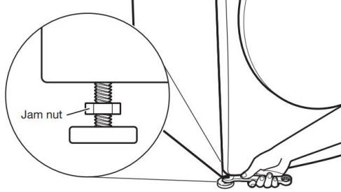 Adjust leveling feet