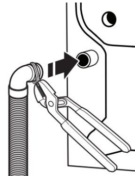 Attach drain hose to drain port Step 2