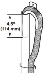 Secure drain hose - Standpipe