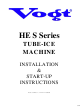 Vogt HE S Series Installation & Start-Up Instructions