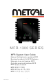 Metcal MFR-1300 Series User Manual