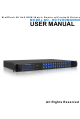 WolfPack HDTVHDMX0808 User Manual