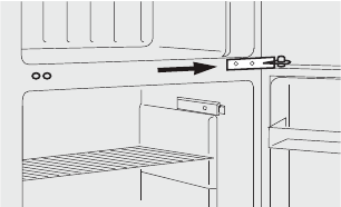 Door removal and reversal instructions for Model FFPS4533UU Step 2