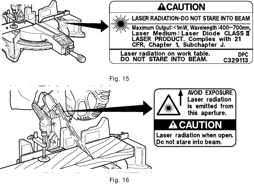 BEFORE CUTTING Fig. 15 - Fig. 16