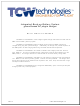TCW Technologies IBBS-12v-CHARGER Operation And Use