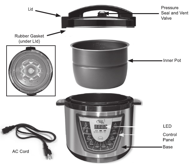  Power Cooker Plus Replacement Parts