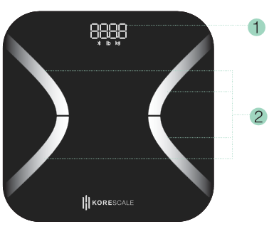 Korescale Gen 2 Body Fat Digital Weight Scale NIB 