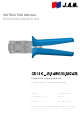 Jam CS 10 K-JB-S AWG 30-28 Instruction Manual