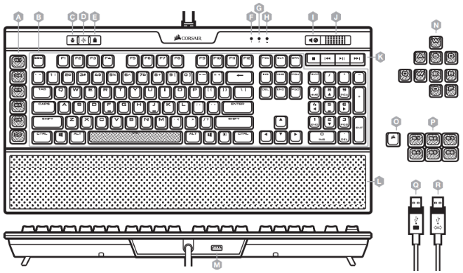 Corsair K95 RGB PLATINUM XT - Mechanical Gaming Keyboard | ManualsLib