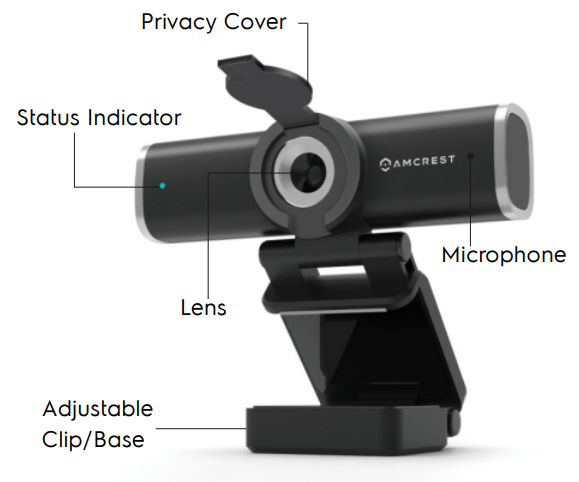 AMCREST 1080P HD Webcam AWC195-B Manual | ManualsLib