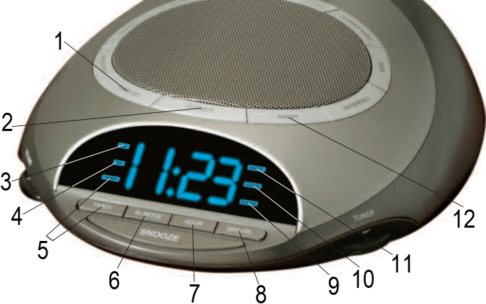 Homedics Alarm Clock Projection Manual www.manualslib.com