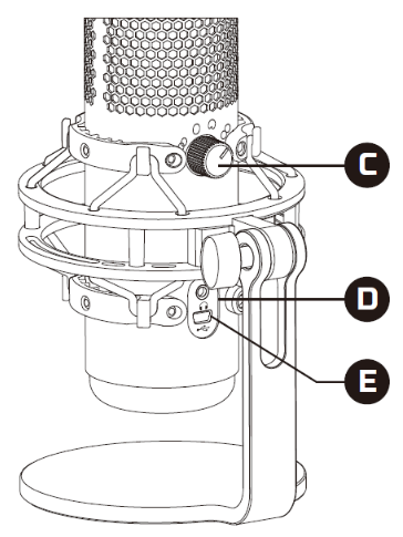 HyperX QuadCast HX-MICQC-BK Microphone Manual | ManualsLib