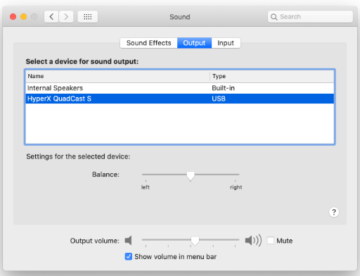 HYPERX - QuadCast S HMIQ1S-XX-RG/G - Using with macOS Step 2 Using with macOS Step 2