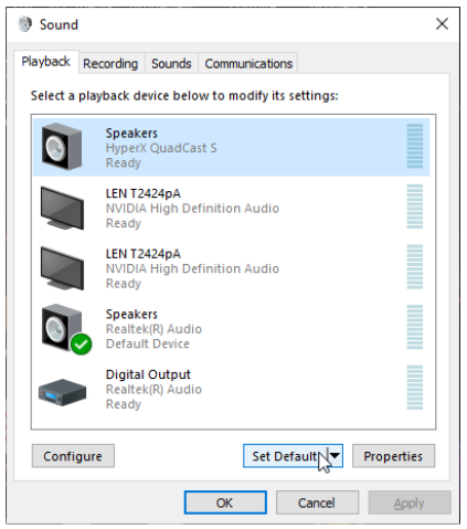 HYPERX - QuadCast S HMIQ1S-XX-RG/G - Using with Windows Step 3 Using with Windows Step 3