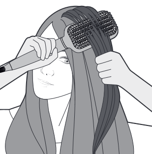 To straighten your hair Step 1