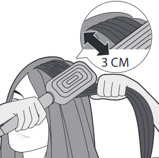 To straighten your hair Step 2