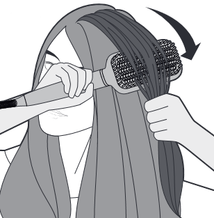 To straighten your hair Step 3