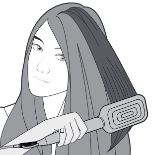 To straighten your hair Step 6