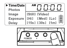 Settings TIME Step 1