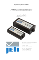 Jeti specbos 1211-2-LAN Operating Instructions Manual