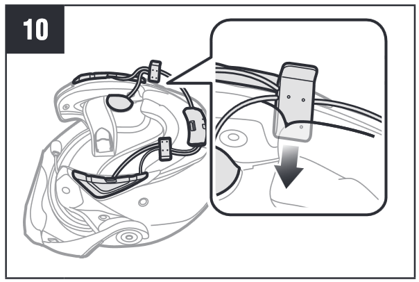 Flip Up Helmet Installation Step 10