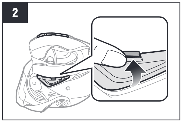 Flip Up Helmet Installation Step 2